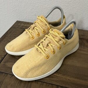 Allbirds The Wool Runners Womens Size 8 Yellow‎ Athletic Shoes Sneakers EUC